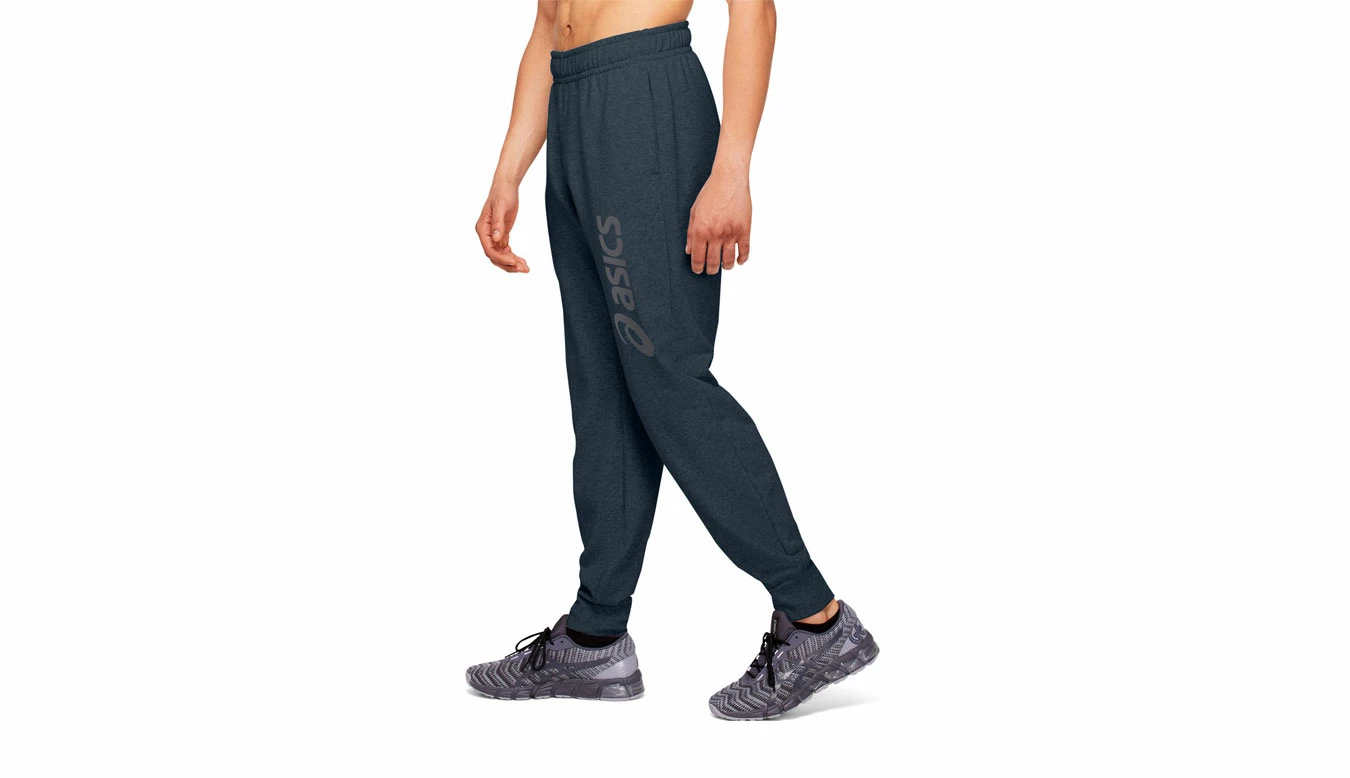 Asics Big Logo Sweat Pant Blue 4 Asics Big Logo Sweat Pant Blue - Image 4